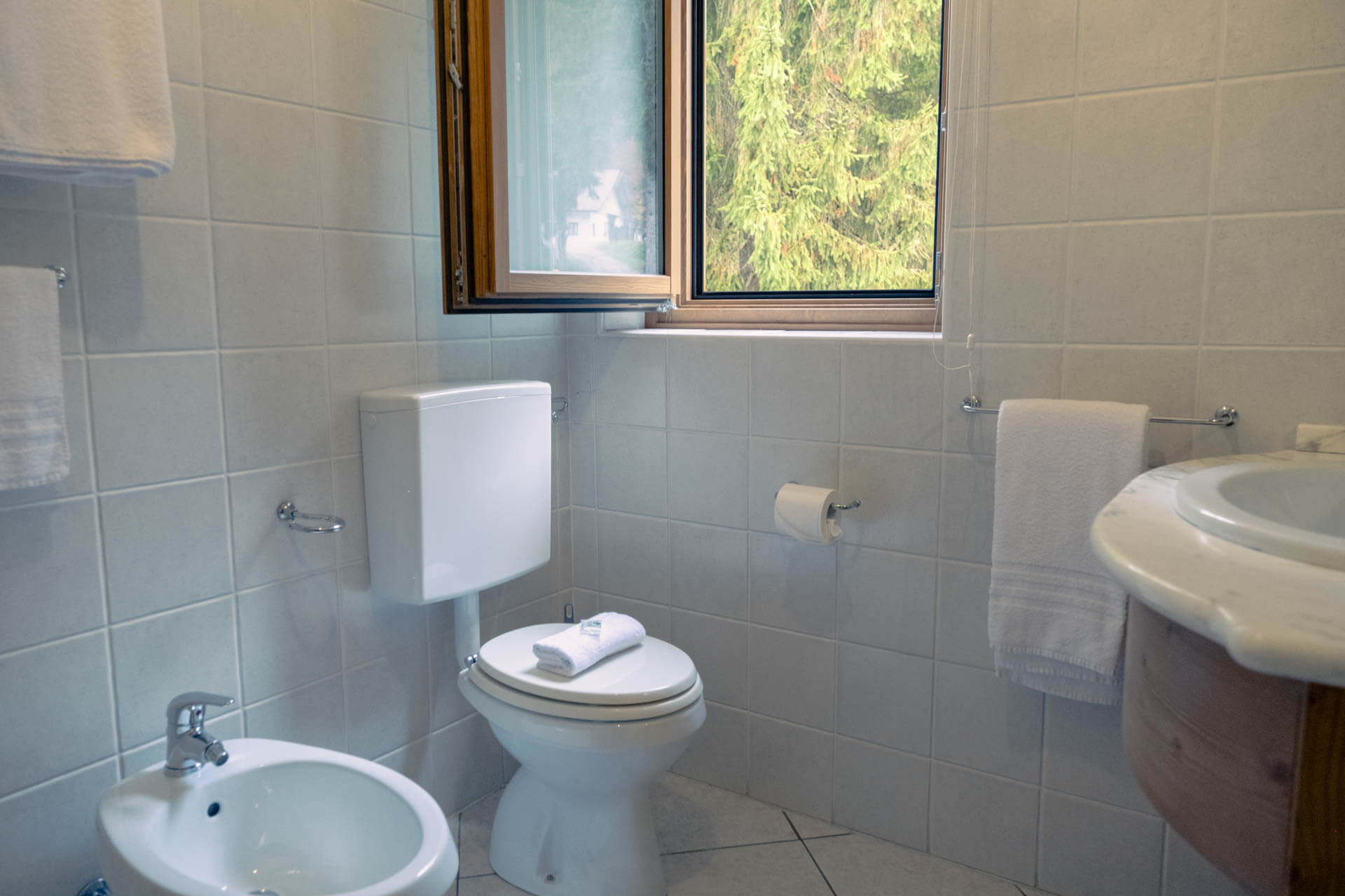 Bagno camere Agriturismo Prati Oitzinger