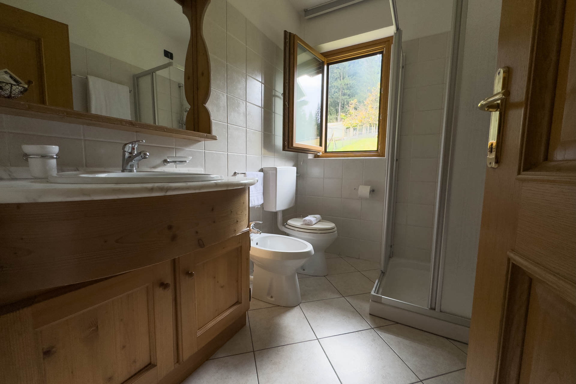 Bagno camere Agriturismo Prati Oitzinger