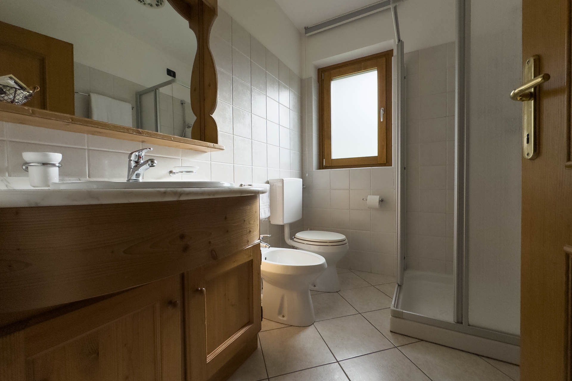 Bagno camere Agriturismo Prati Oitzinger